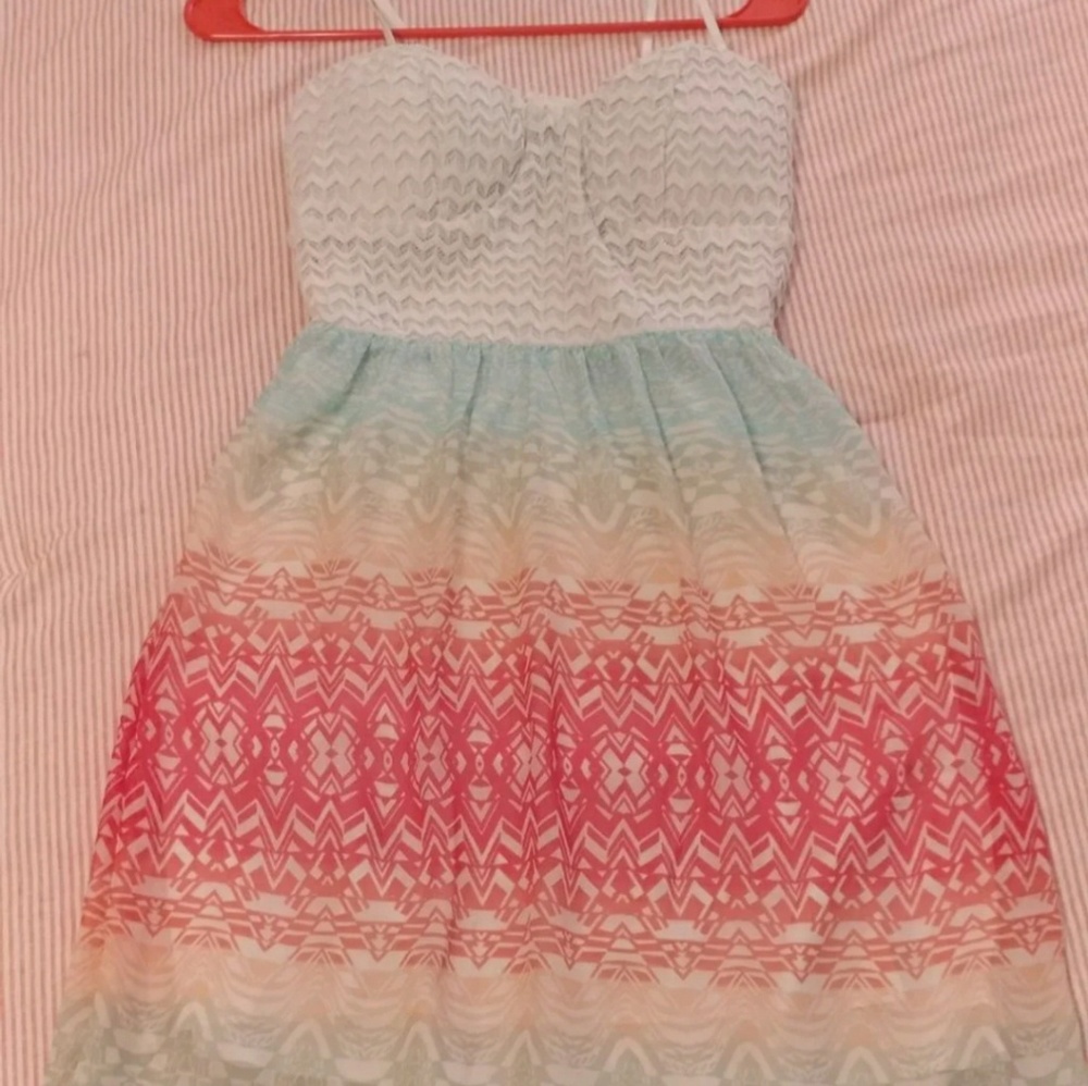 Maxi ombre corset top dress